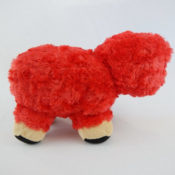 minecraft red sheep plush